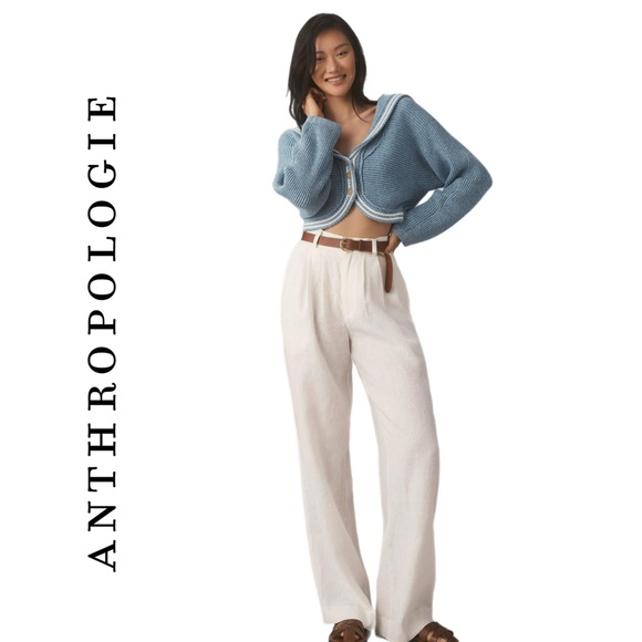 Anthropologie Ronny Kobo Linen Krew Pants - Picture 2 of 9
